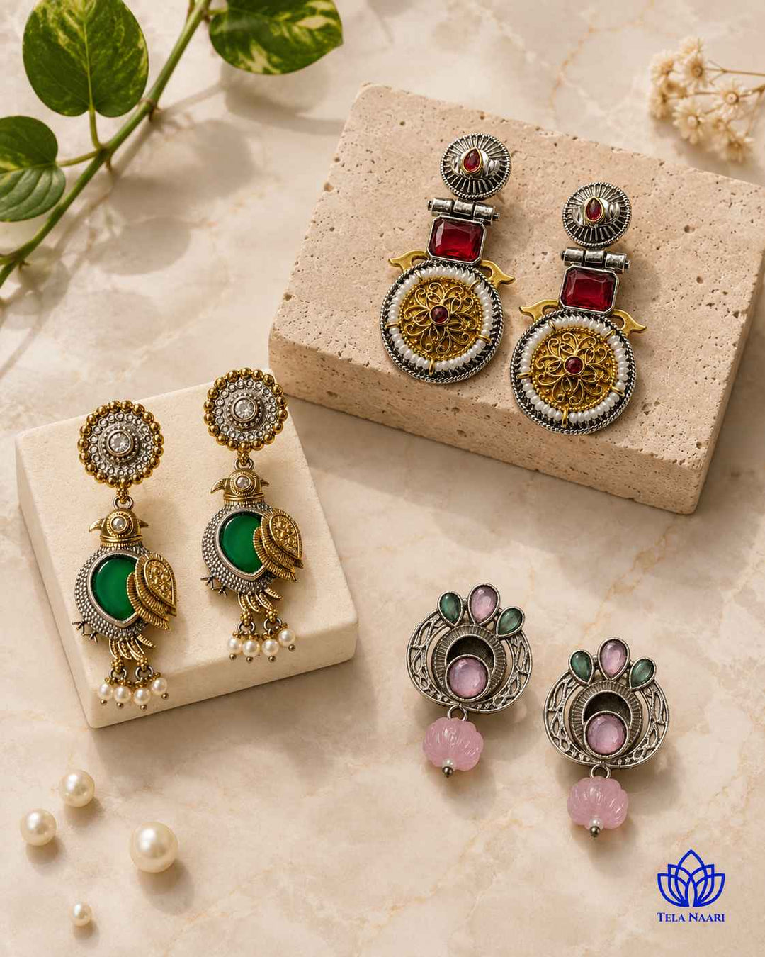 Kyomi Festive Hamper – Premium Box With 3 Pairs Of Earrings