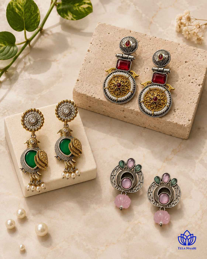 Kyomi Festive Hamper – Premium Box With 3 Pairs Of Earrings
