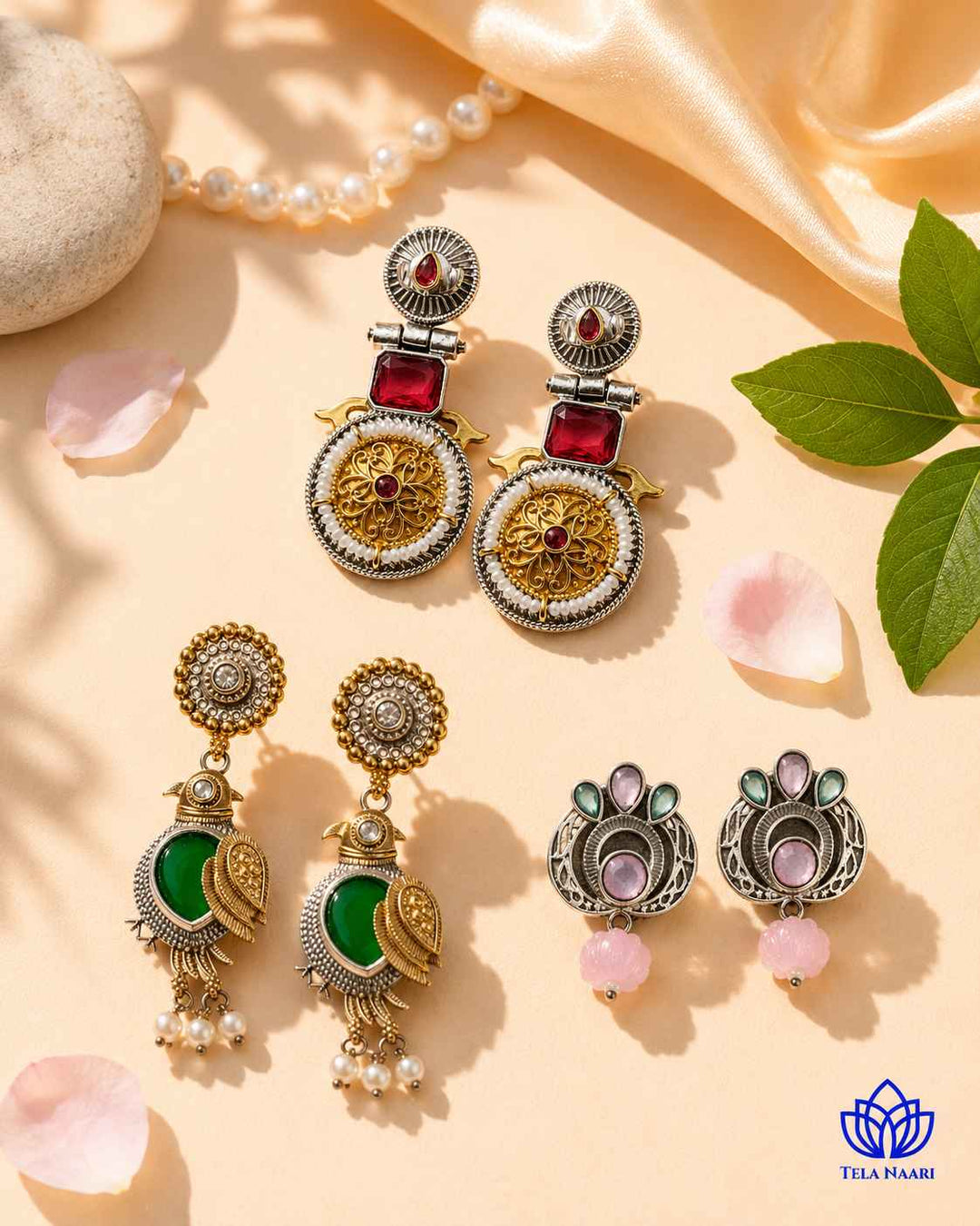 Kyomi Festive Hamper – Premium Box With 3 Pairs Of Earrings