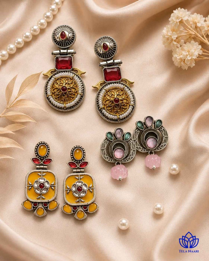 Naylani Festive Hamper – Premium Box With 3 Pairs Of Earrings
