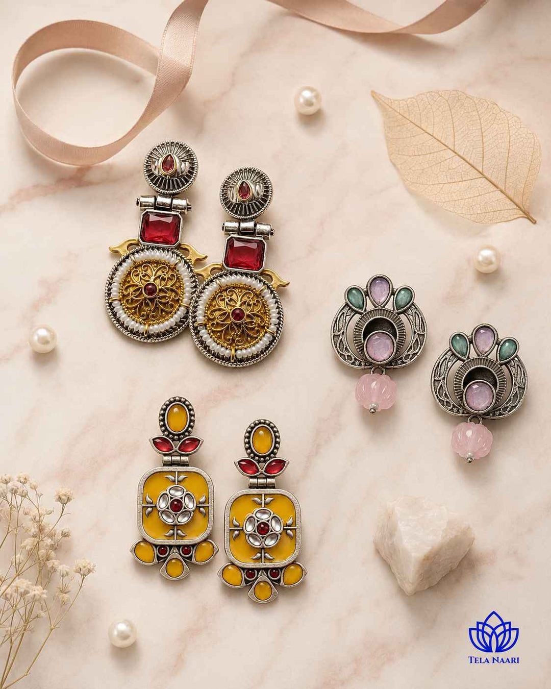 Naylani Festive Hamper – Premium Box With 3 Pairs Of Earrings