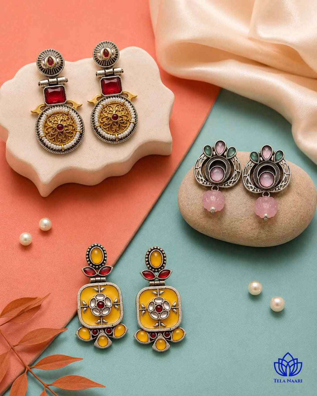 Naylani Festive Hamper – Premium Box With 3 Pairs Of Earrings