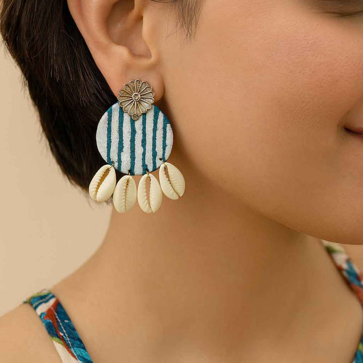 Hand Painted Maya Earrings