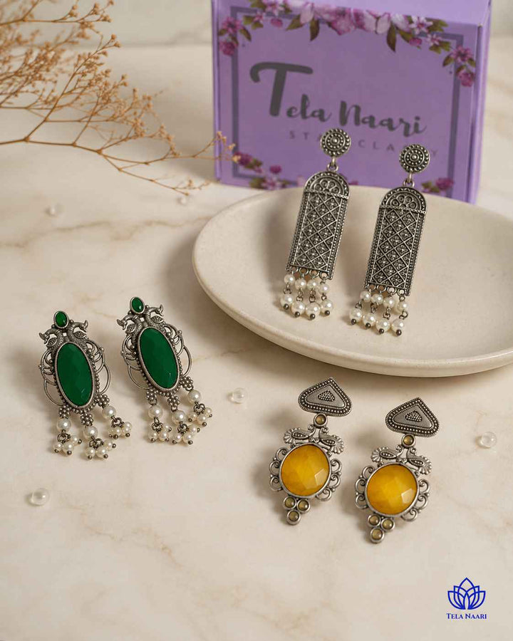 Cynthia Festive Hamper – 3 Pairs Of Earrings