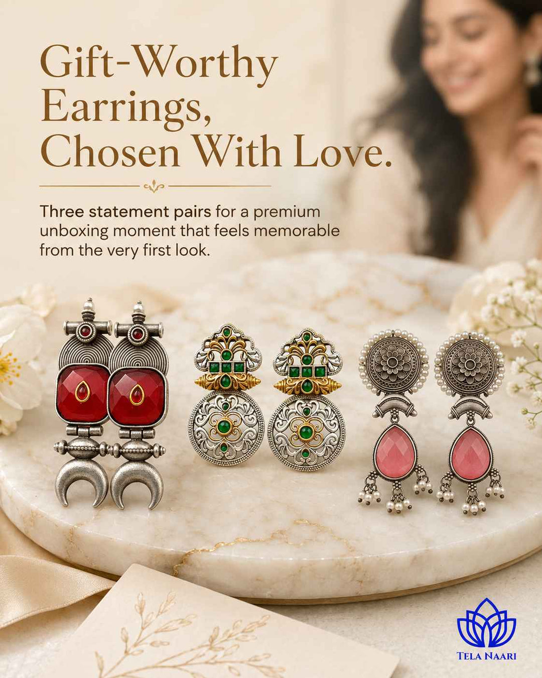 Fern Festive Hamper – 3 Pairs Of Earrings