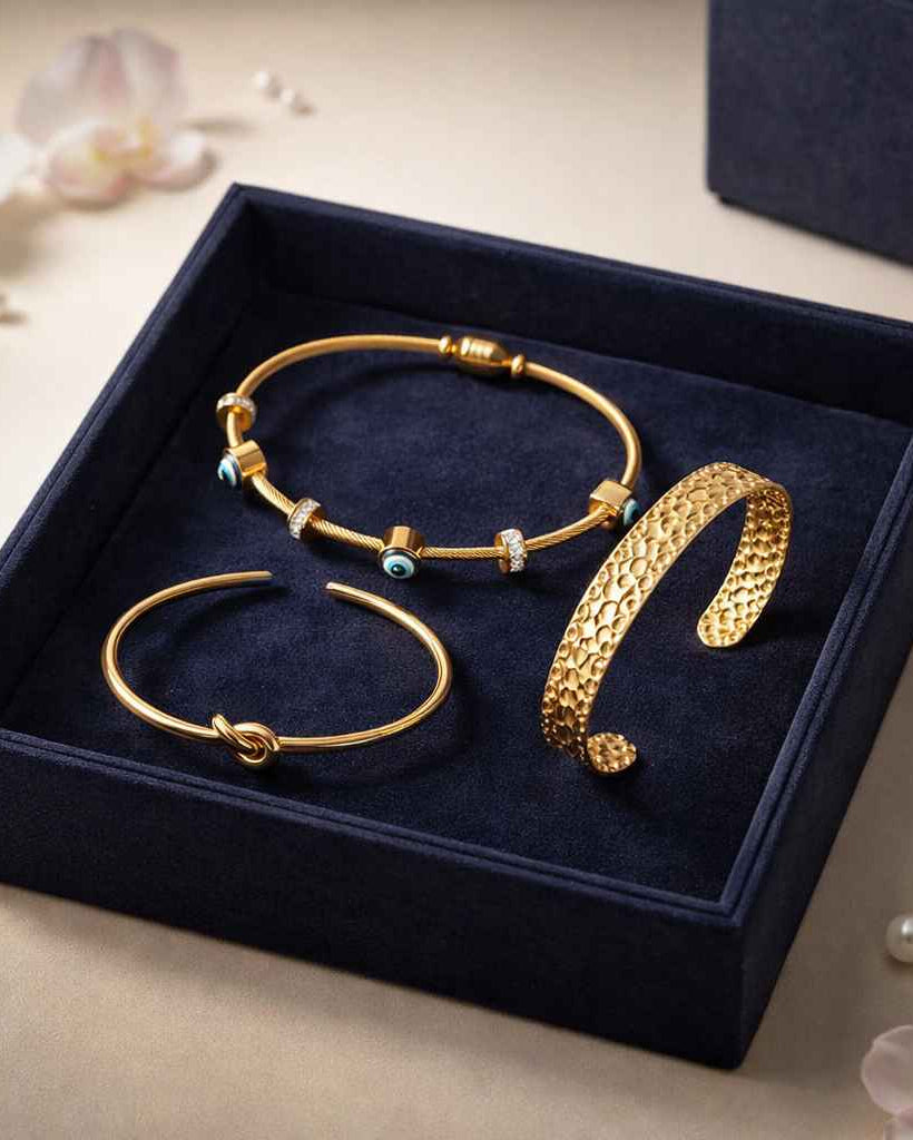 Erica Festive Gift Hamper - 3 Tarnish Free Bracelets