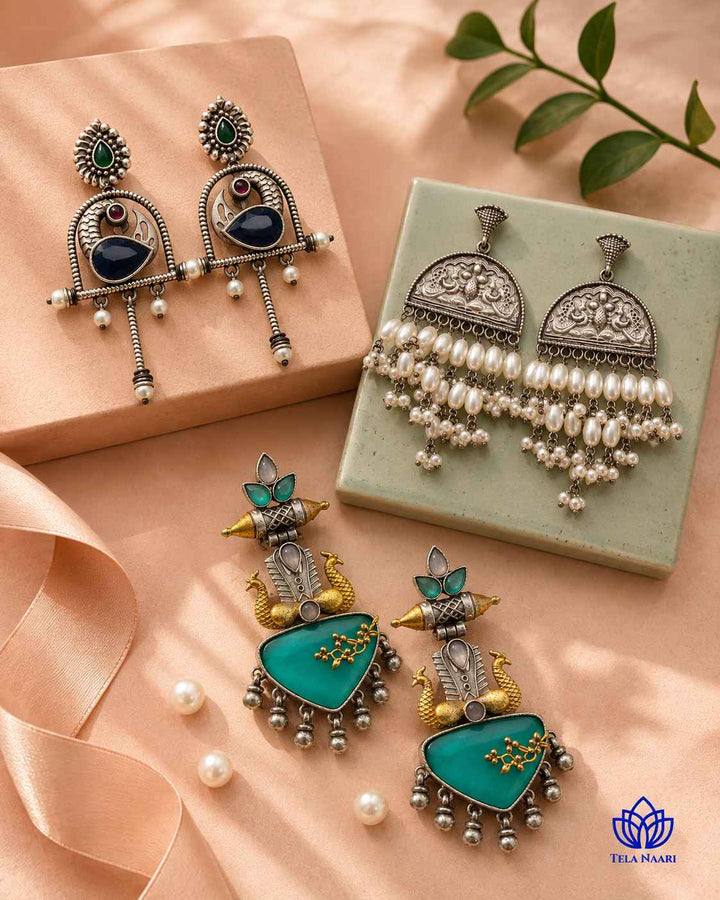 Juno Festive Hamper – Premium Box With 3 Pairs Of Earrings