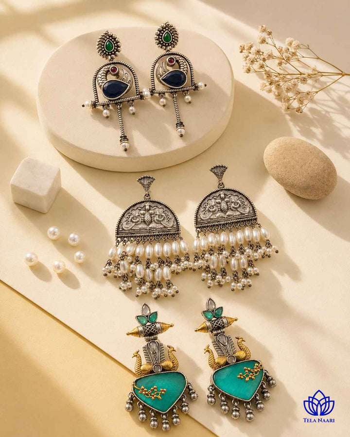 Juno Festive Hamper – Premium Box With 3 Pairs Of Earrings