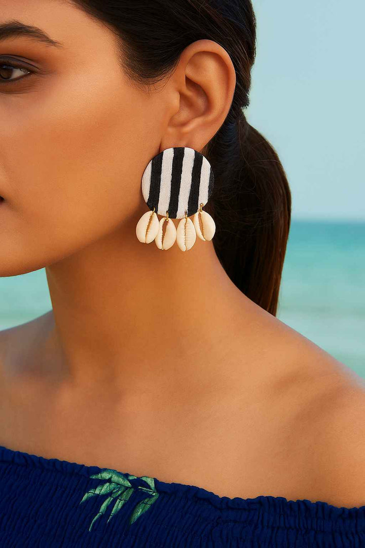 HAND PAINTED MAITRI EARRINGS - TelaNaari