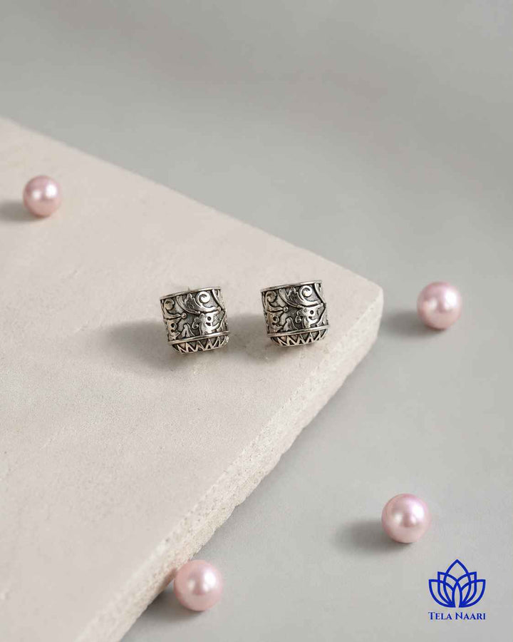 Bhoomi Silver Plated Open Choker Necklace Set
