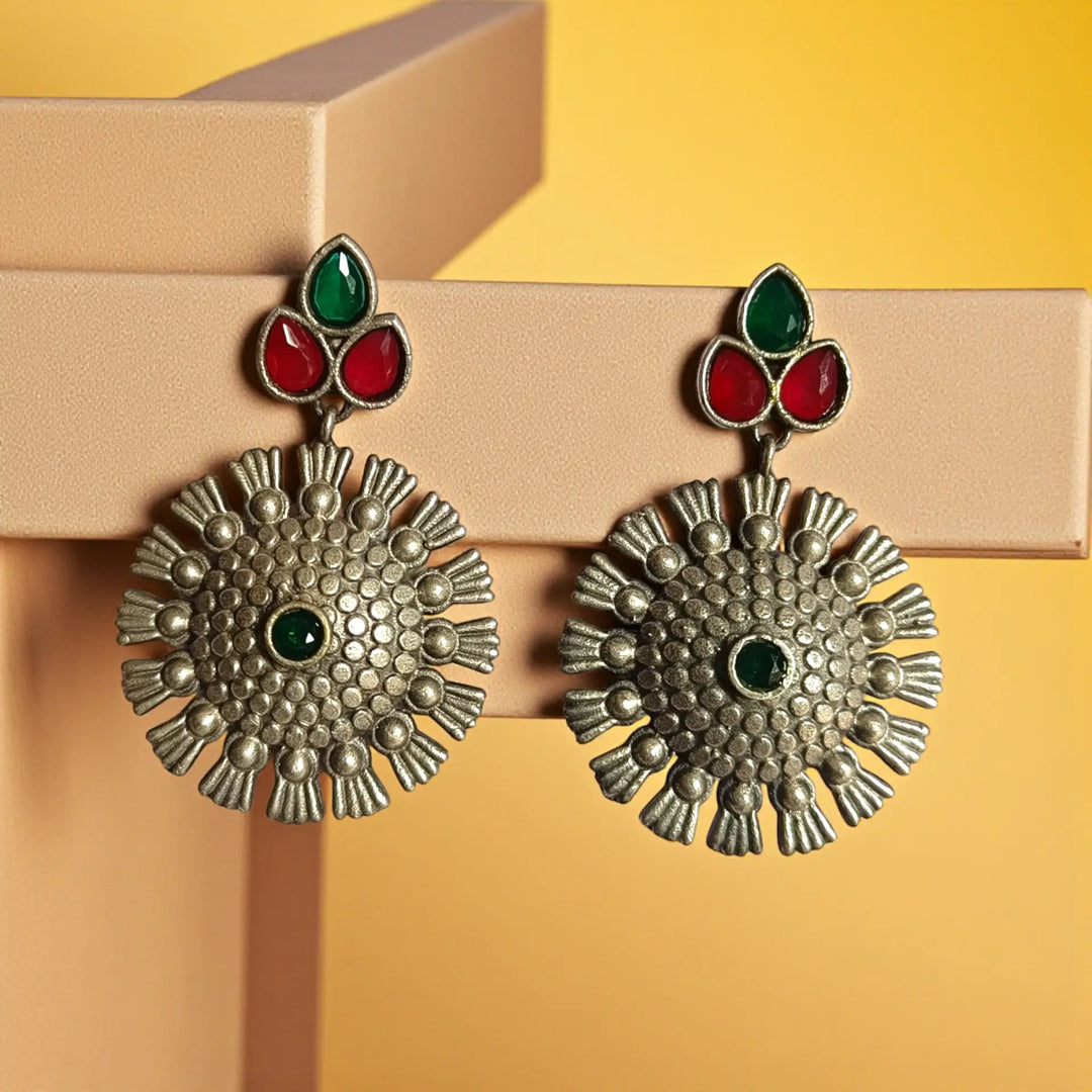 Elegant Indu Silver Plated Earrings
