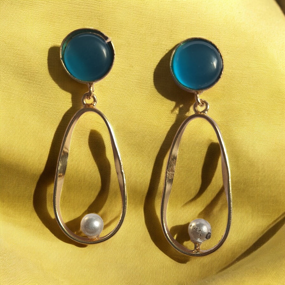 Telanaari Miaci Gold-Plated Tear Drop Earrings - TelaNaari