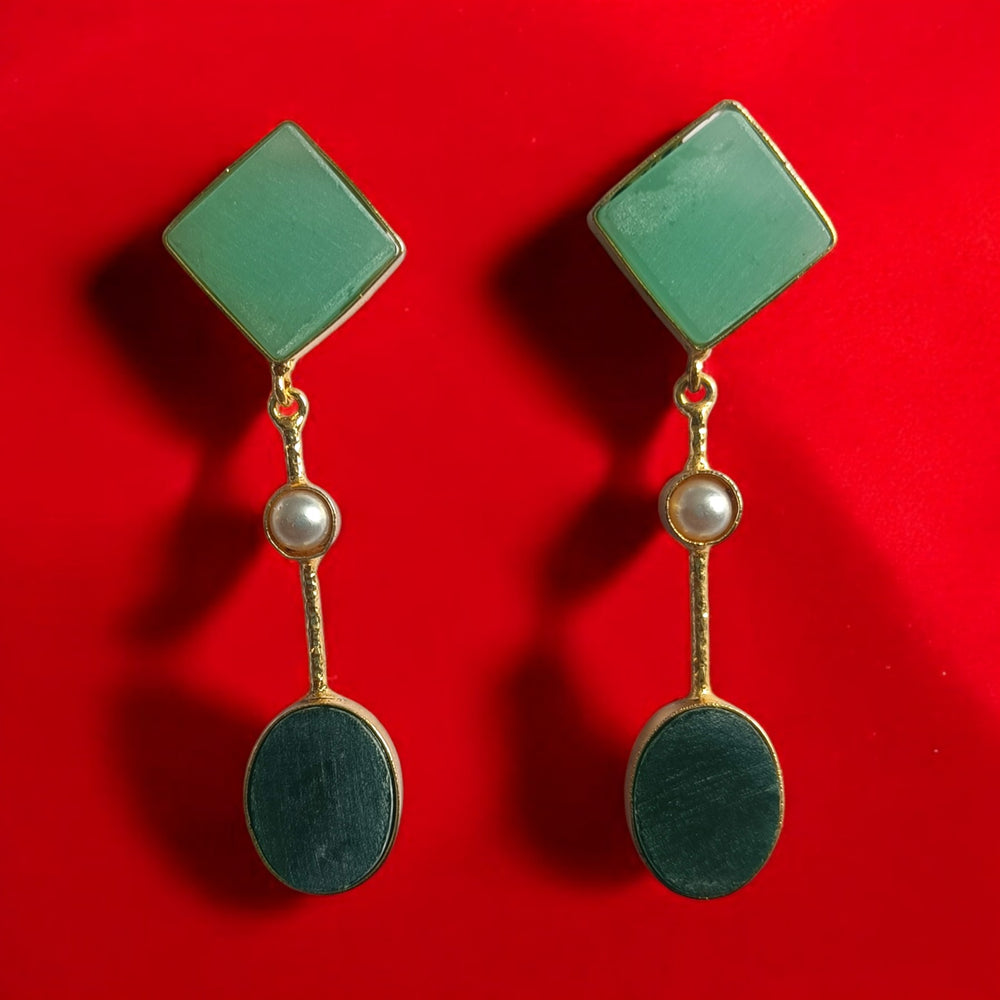 Telanaari Hitaci Gold-Plated Teardrop Earrings - TelaNaari