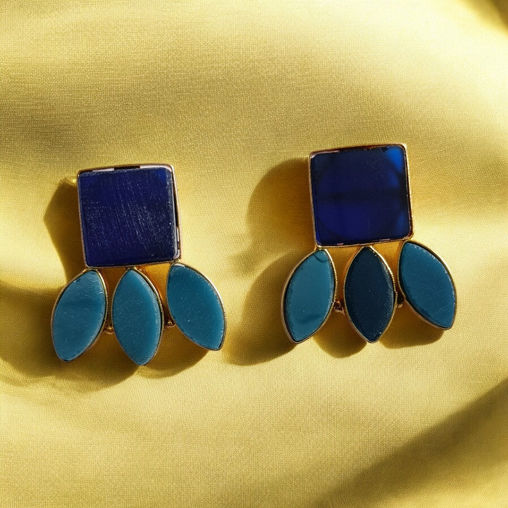 Telanaari Limik Gold-Plated Stud Earrings - TelaNaari