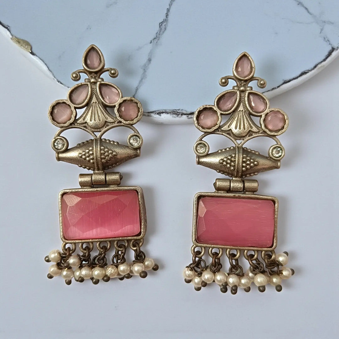 Telanaari Canna Silver-Plated Earrings