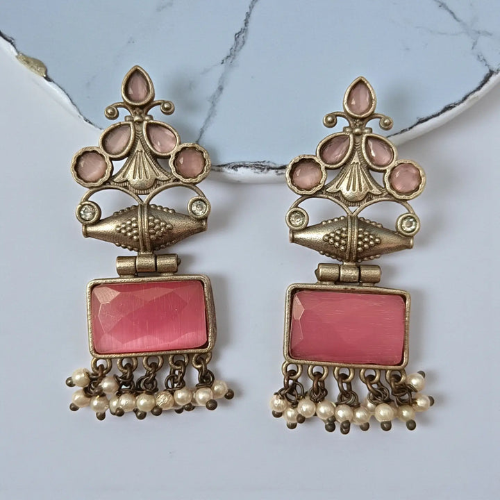 Telanaari Canna Silver-Plated Earrings