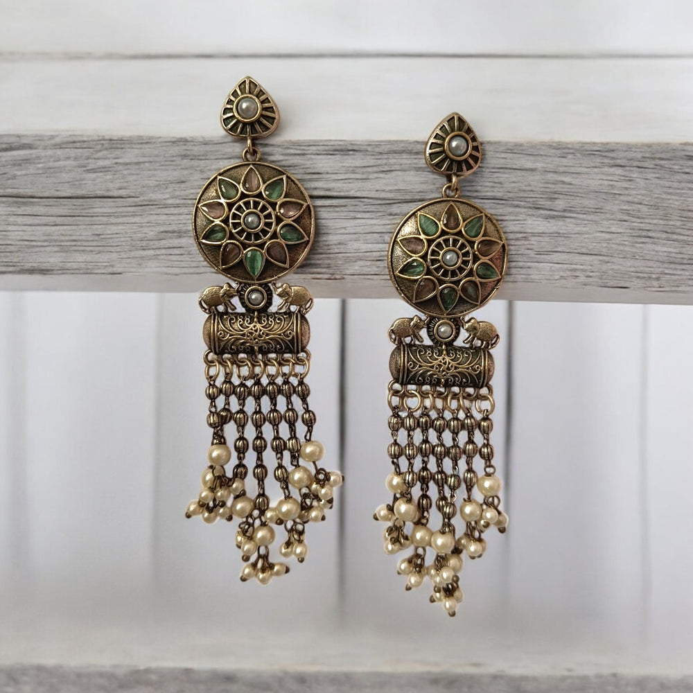 Telanaari Amarti Silver-Plated Teardrop Earrings - TelaNaari