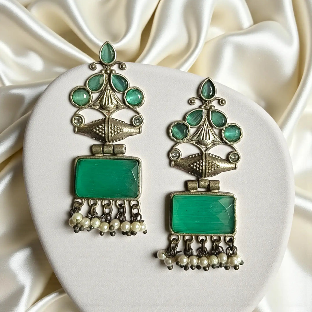 Telanaari Canna Silver-Plated Earrings