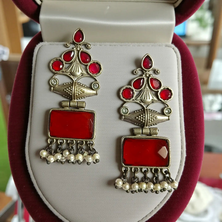 Telanaari Canna Silver-Plated Earrings