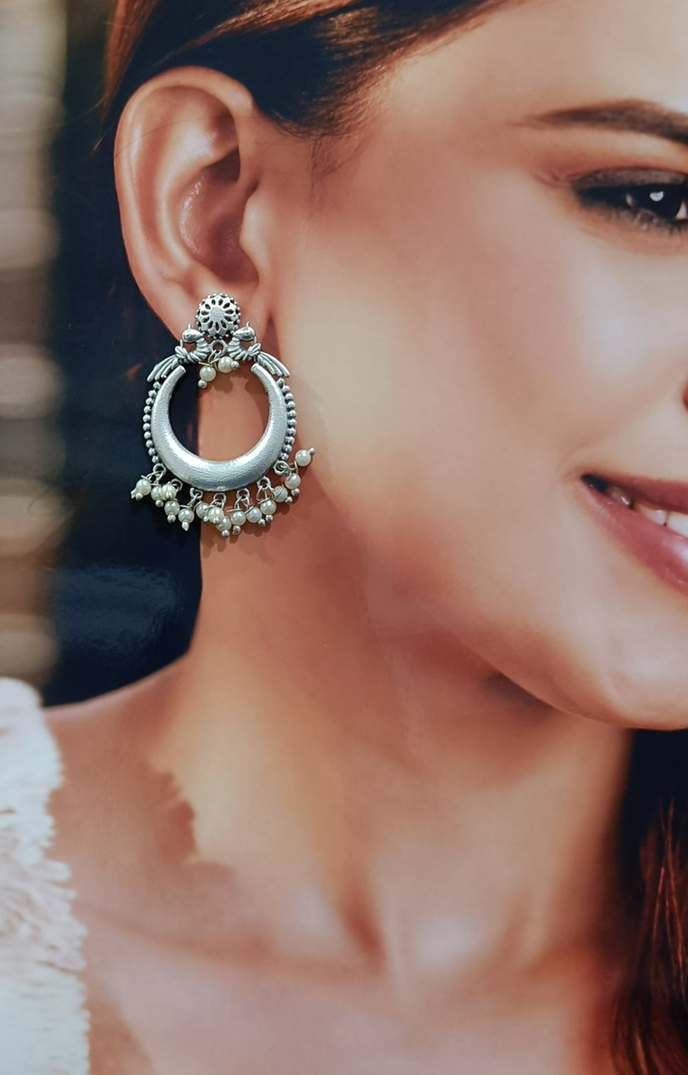 Telanaari Triti Silver-Plated Earrings - TelaNaari