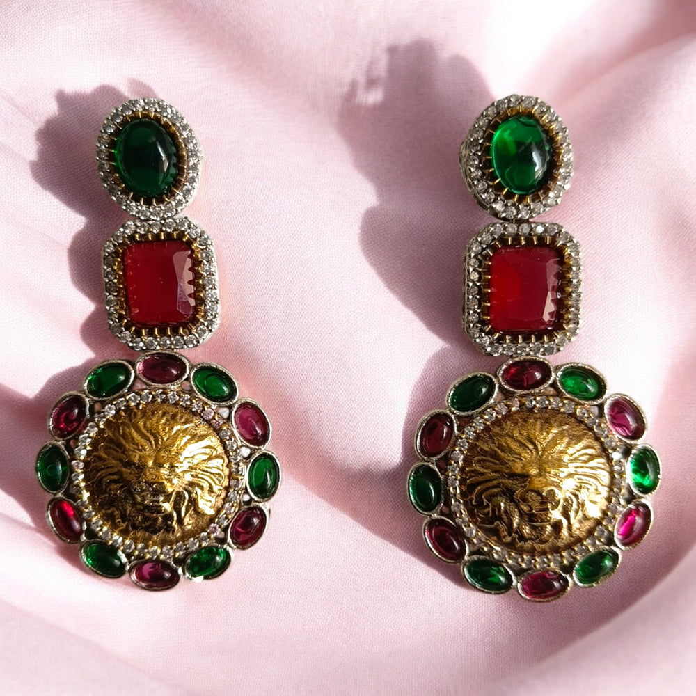 Telanaari Dakshita Zirconia Earrings - TelaNaari