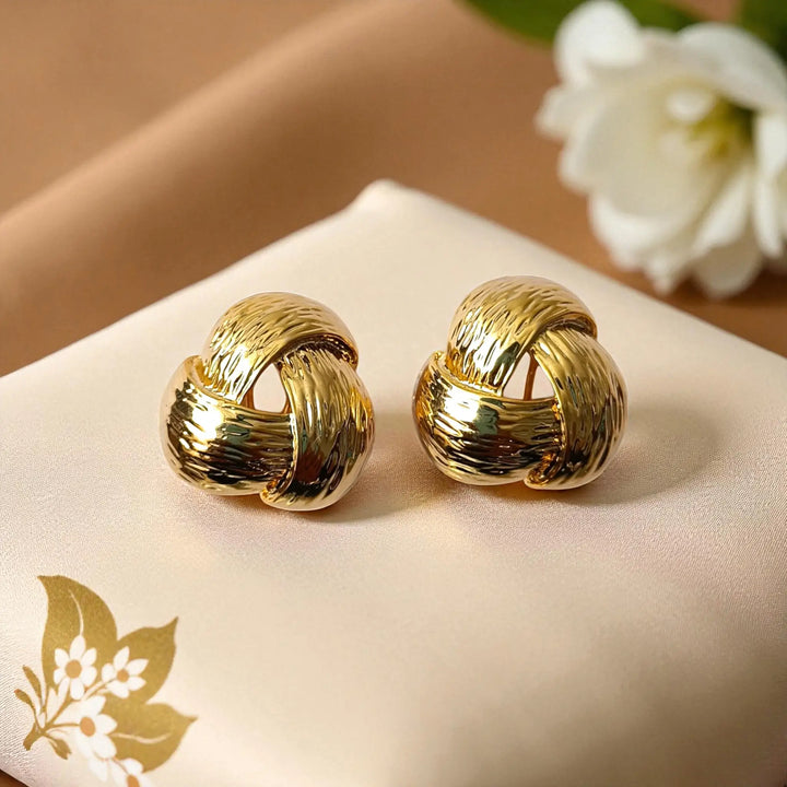 Tarnish-Free Tie Knot Earrings
