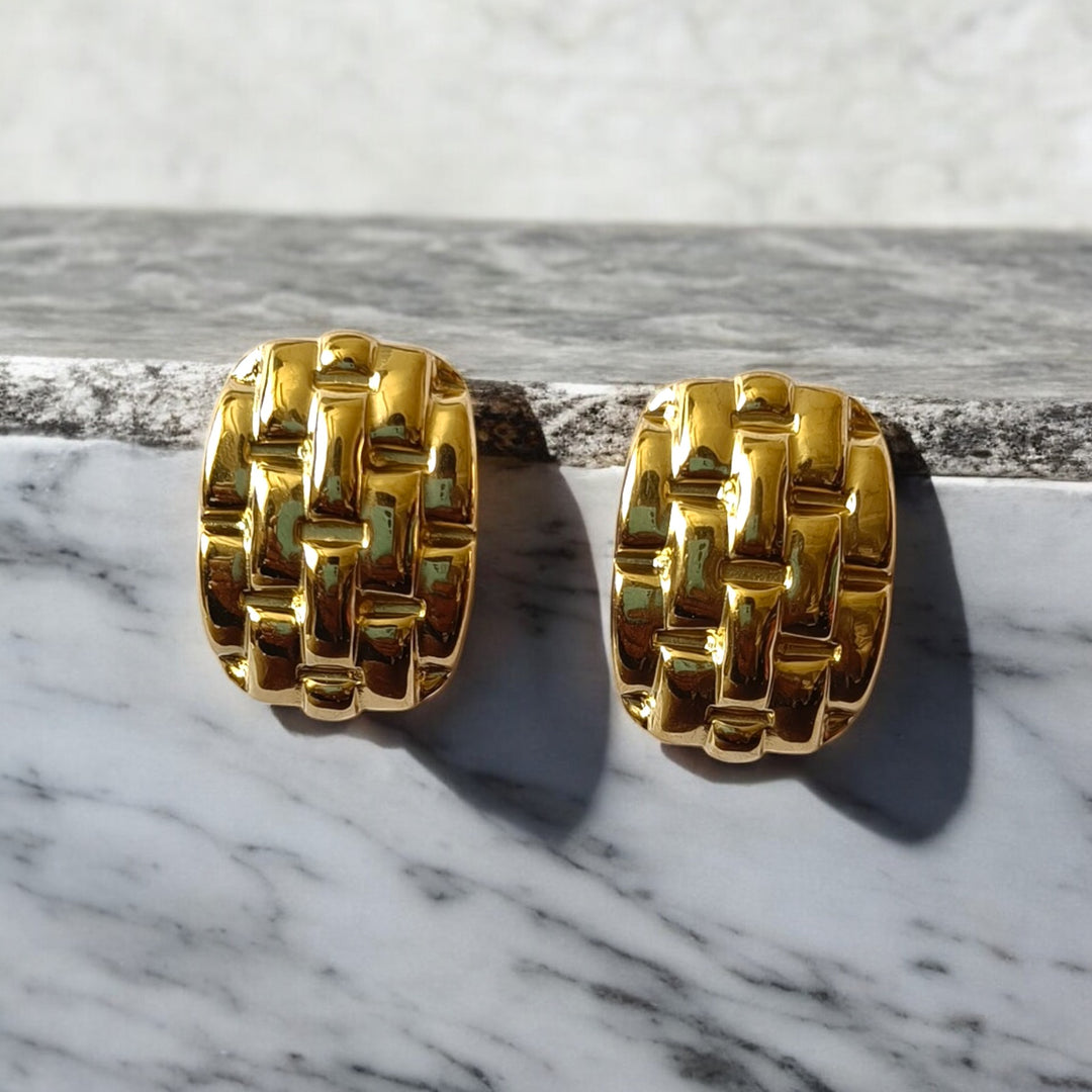 Anti-Tarnish Nina Stud Earrings| Durable, Stylish Jewellery–Tela