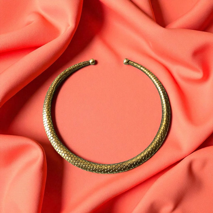 Aditi Golden Scale Brass Hasli