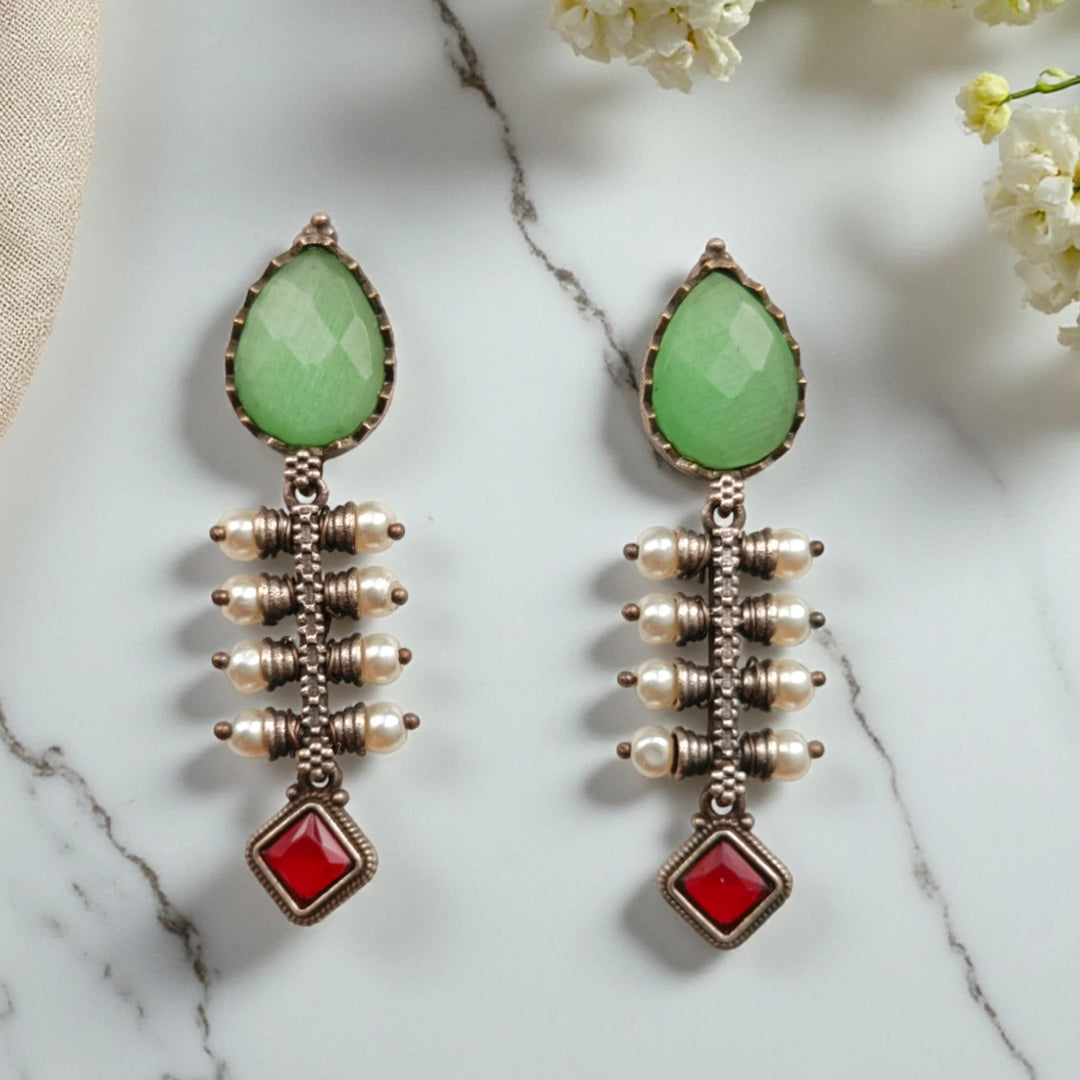 Aashita Silver-plated Tear Drop Earrings