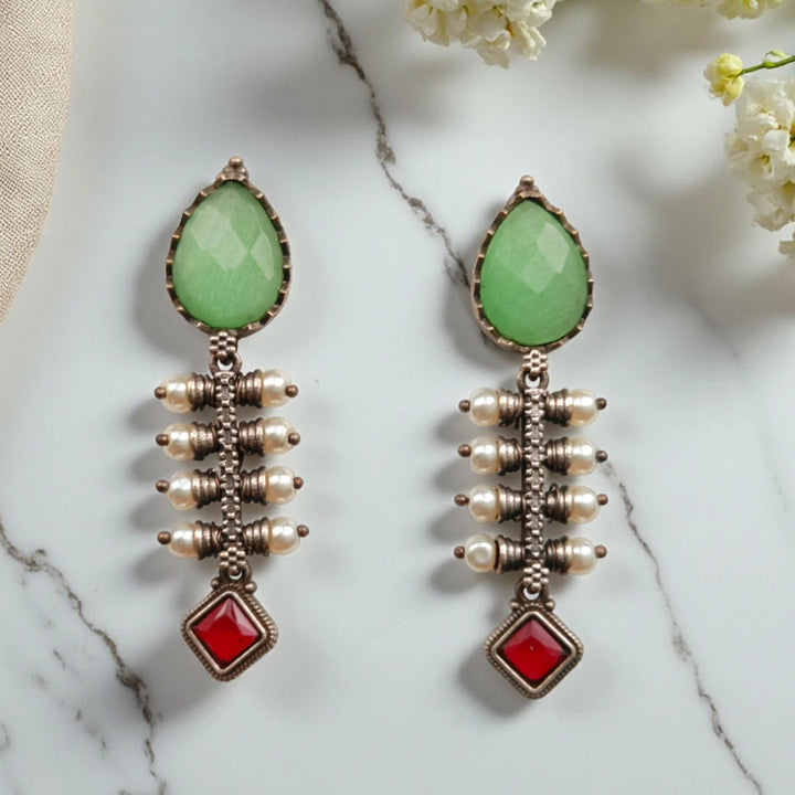 Aashita Silver-plated Tear Drop Earrings