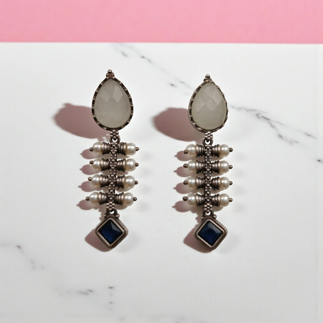 Aashita Silver-plated Tear Drop Earrings