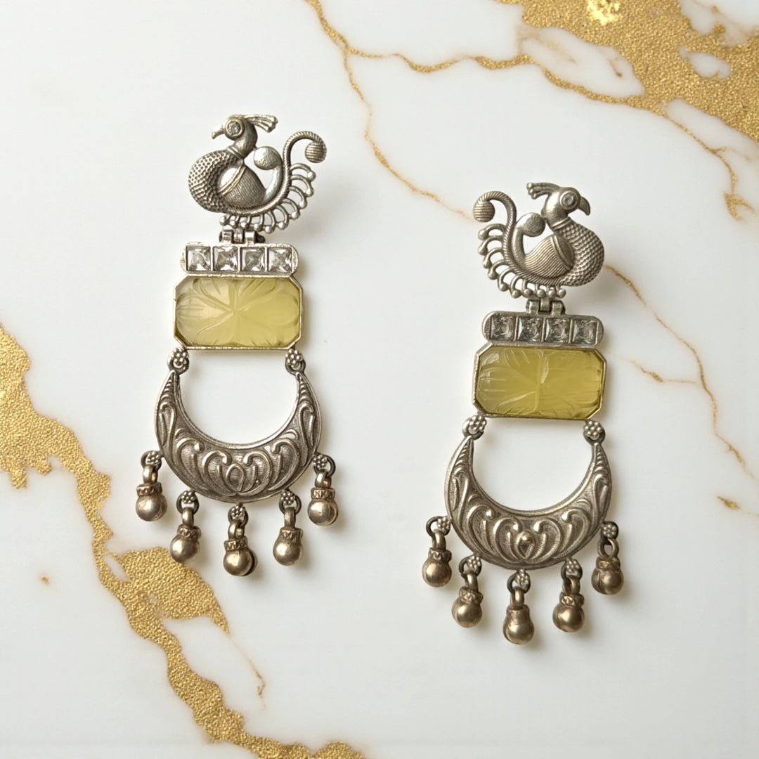 Silver Plated Dangler Earrings Kareena