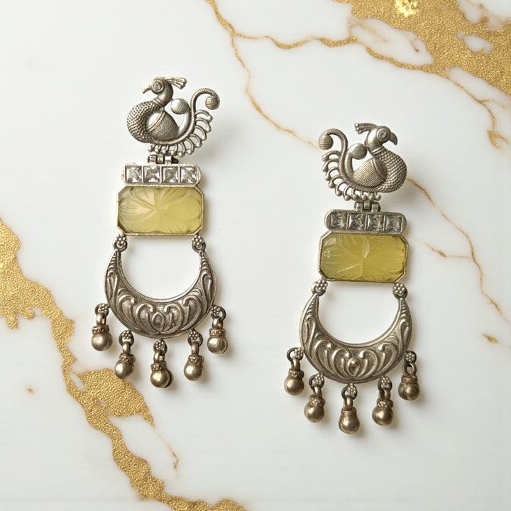 Silver Plated Dangler Earrings Kareena