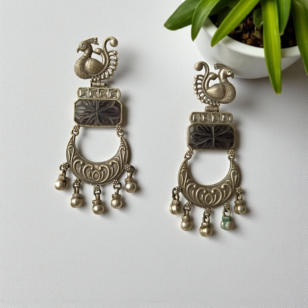 Silver Plated Dangler Earrings Kareena