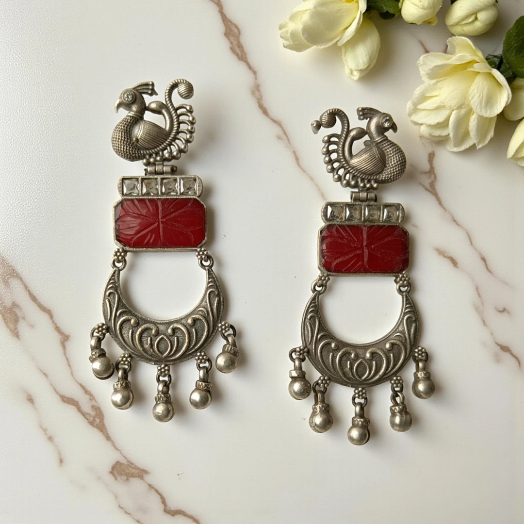 Silver Plated Dangler Earrings Kareena