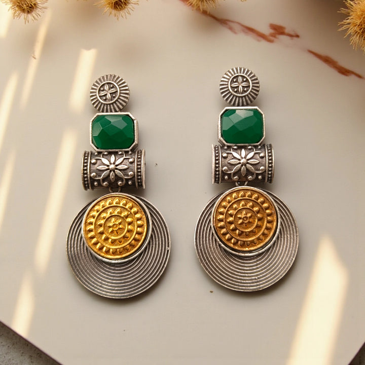 Aashtha Dual Tone Earrings