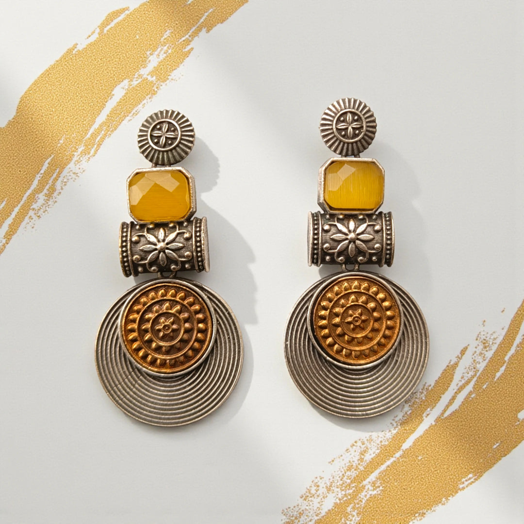 Aashtha Dual Tone Earrings
