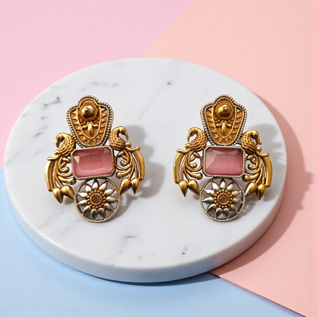 Nilofer Dual Tone Earrings