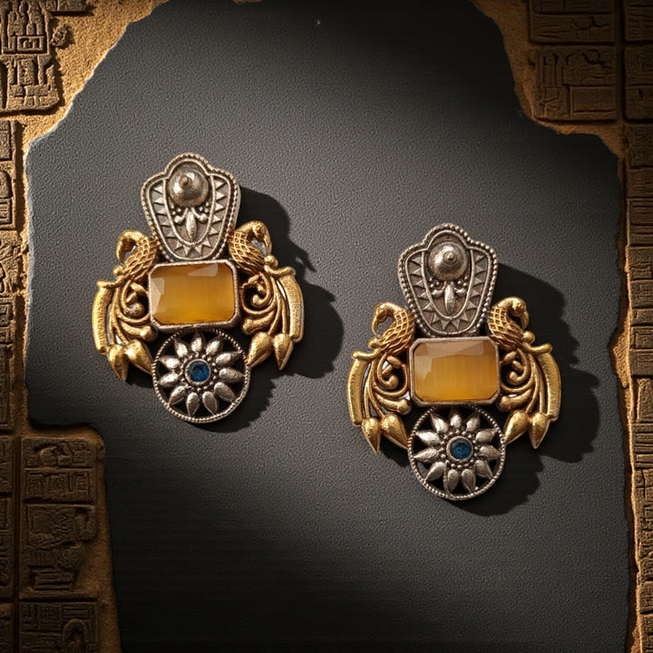 Nilofer Dual Tone Earrings