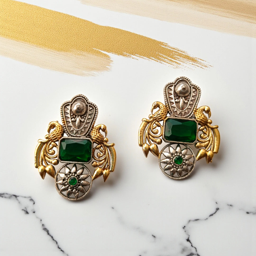 Nilofer Dual Tone Earrings