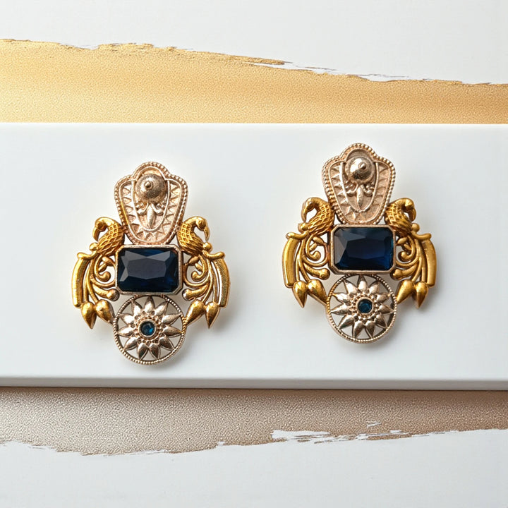 Nilofer Dual Tone Earrings