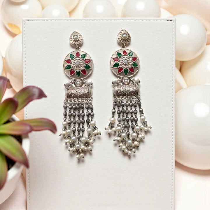 Amarti Silver-Plated Teardrop Earrings