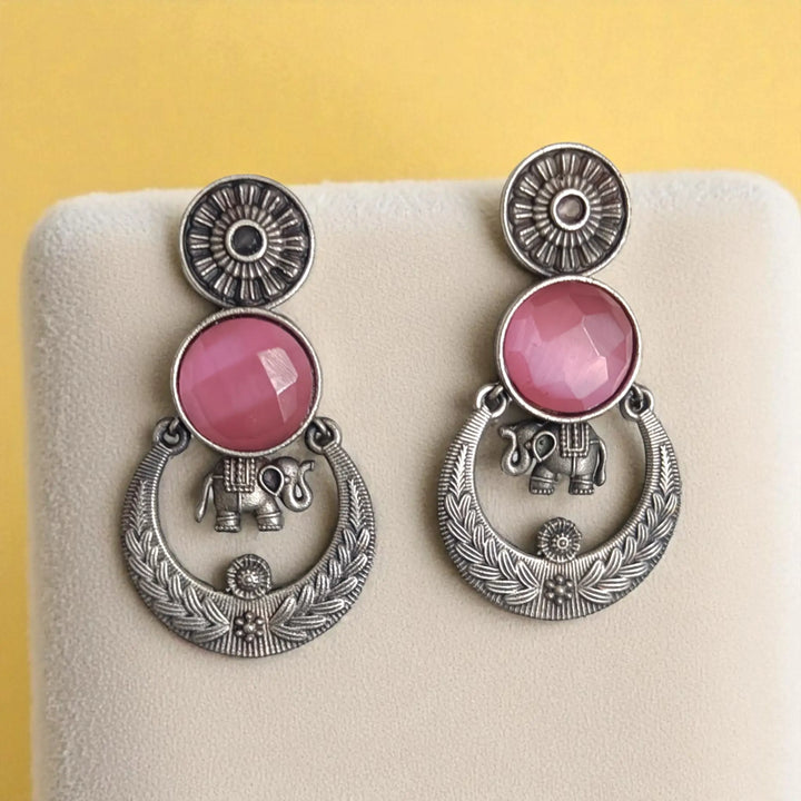 Elegant Idha Silver-Plated Earrings