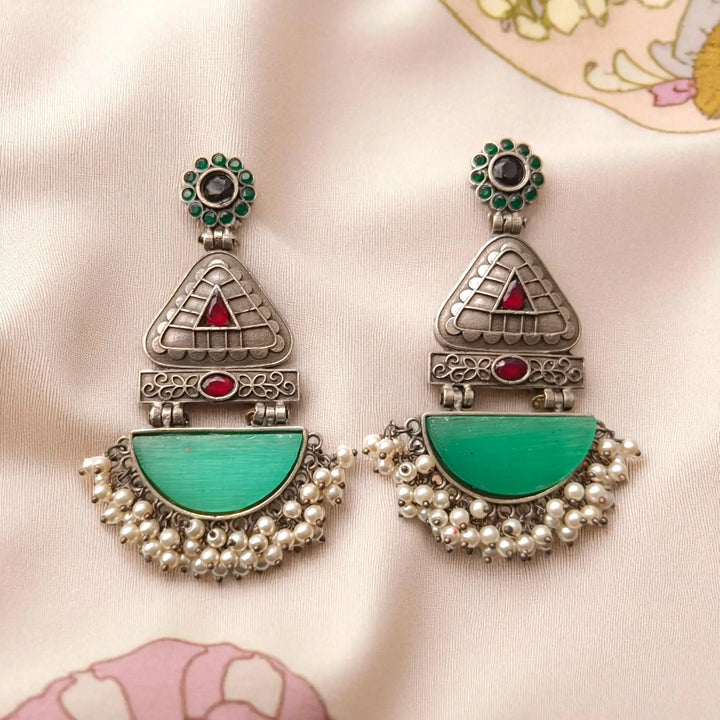 Aasha Silver-Plated Pearl Earrings