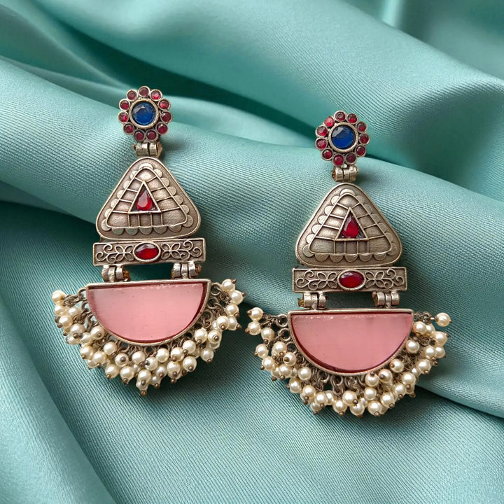 Aasha Silver-Plated Pearl Earrings