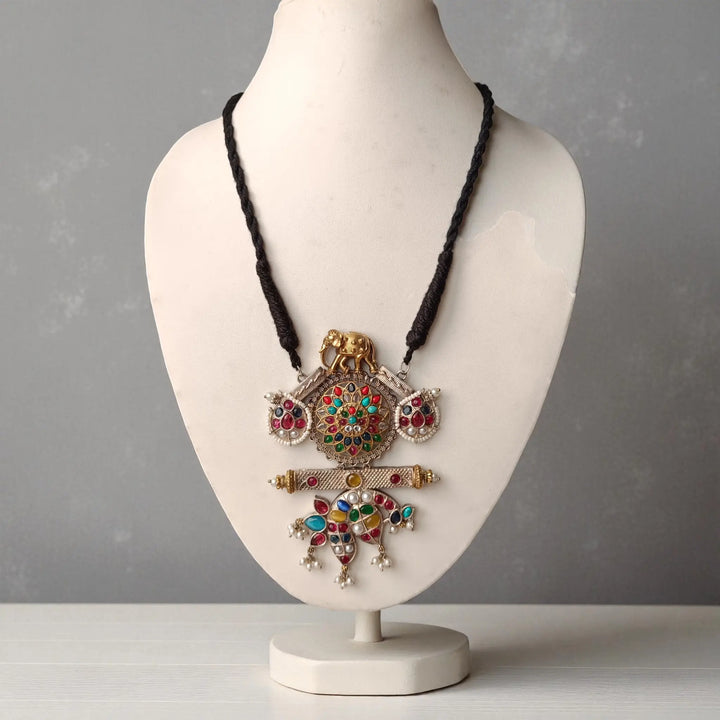 Ethnic Multicolor Tribal Meenakari Necklace