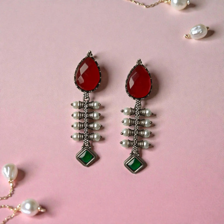 Aashita Silver-plated Tear Drop Earrings