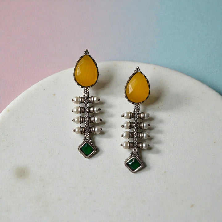 Aashita Silver-plated Tear Drop Earrings