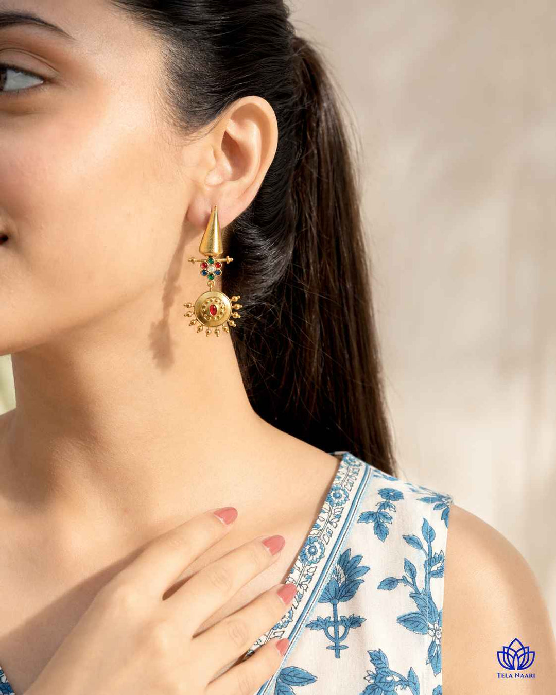 Navdeep Dual Tone Dangler Earrings