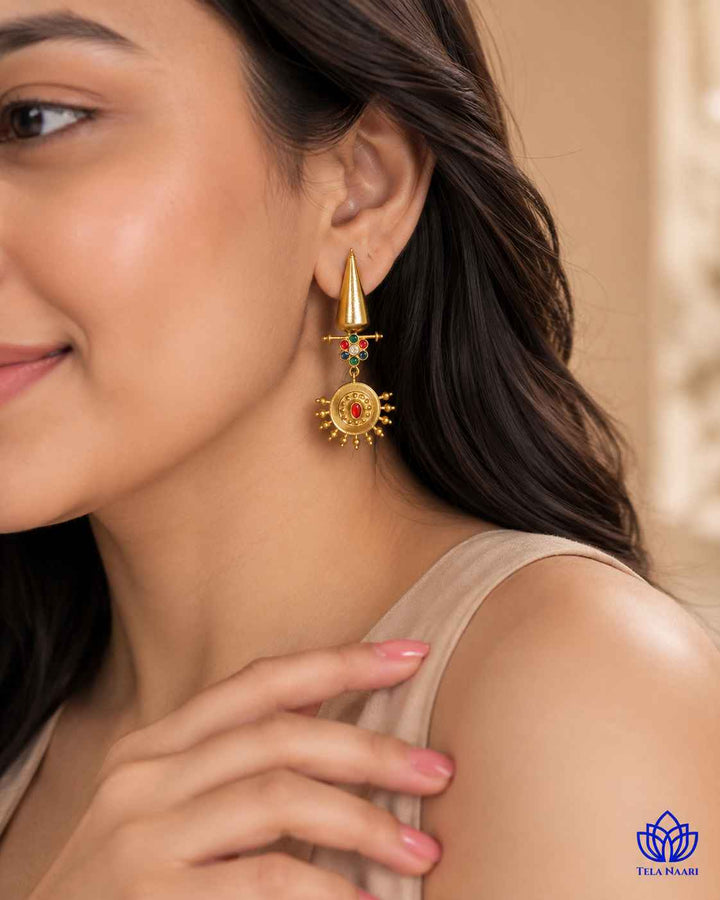 Navdeep Dual Tone Dangler Earrings
